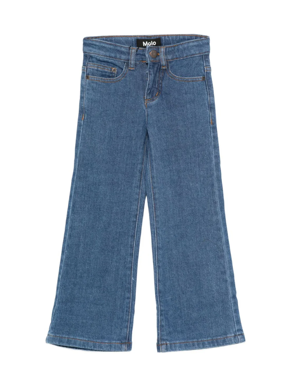 Jeans per bambina Molo denim con patta abbottonata
