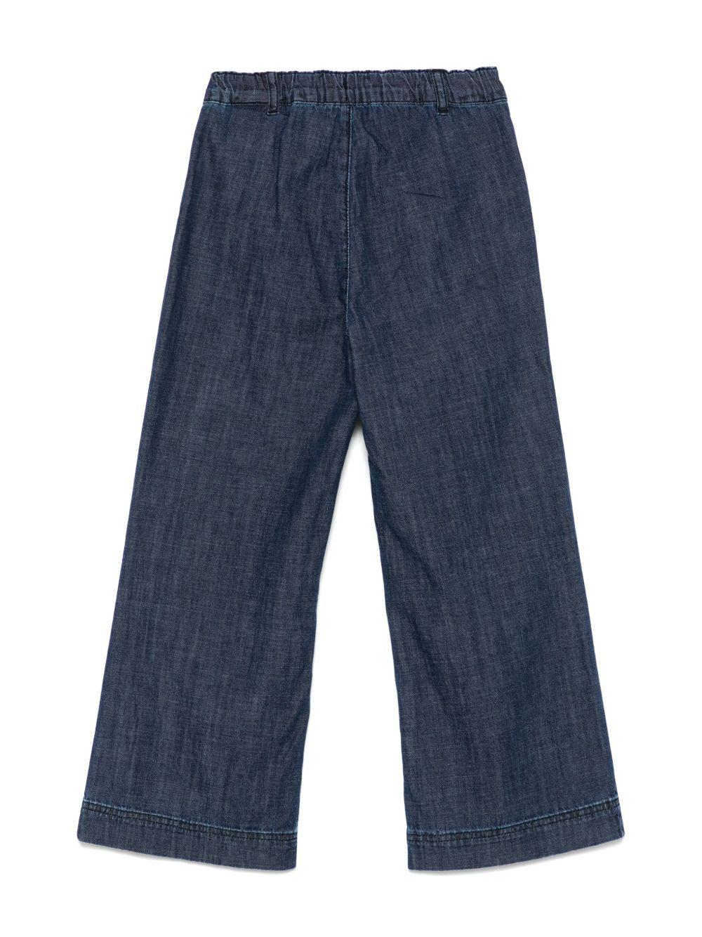 Jeans per bambina Off-White Kids denim con elastico posteriore in vita - Image 2