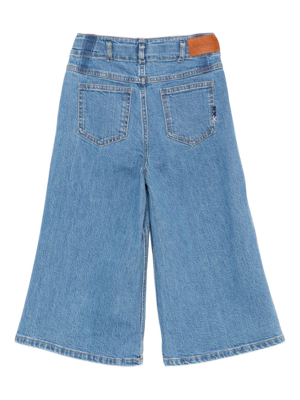 Jeans per bambina Scotch & Soda Kids denim con tasche posteriori applicate - Image 3