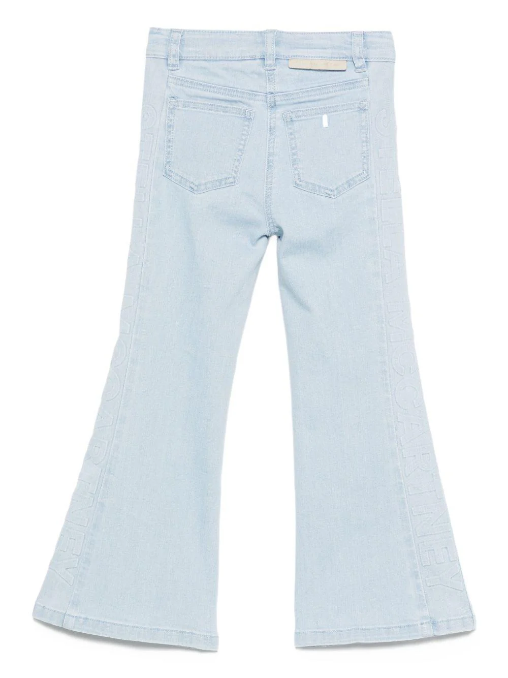 Jeans per bambina Stella McCartney Kids in denim con gamba a zampa - Image 3