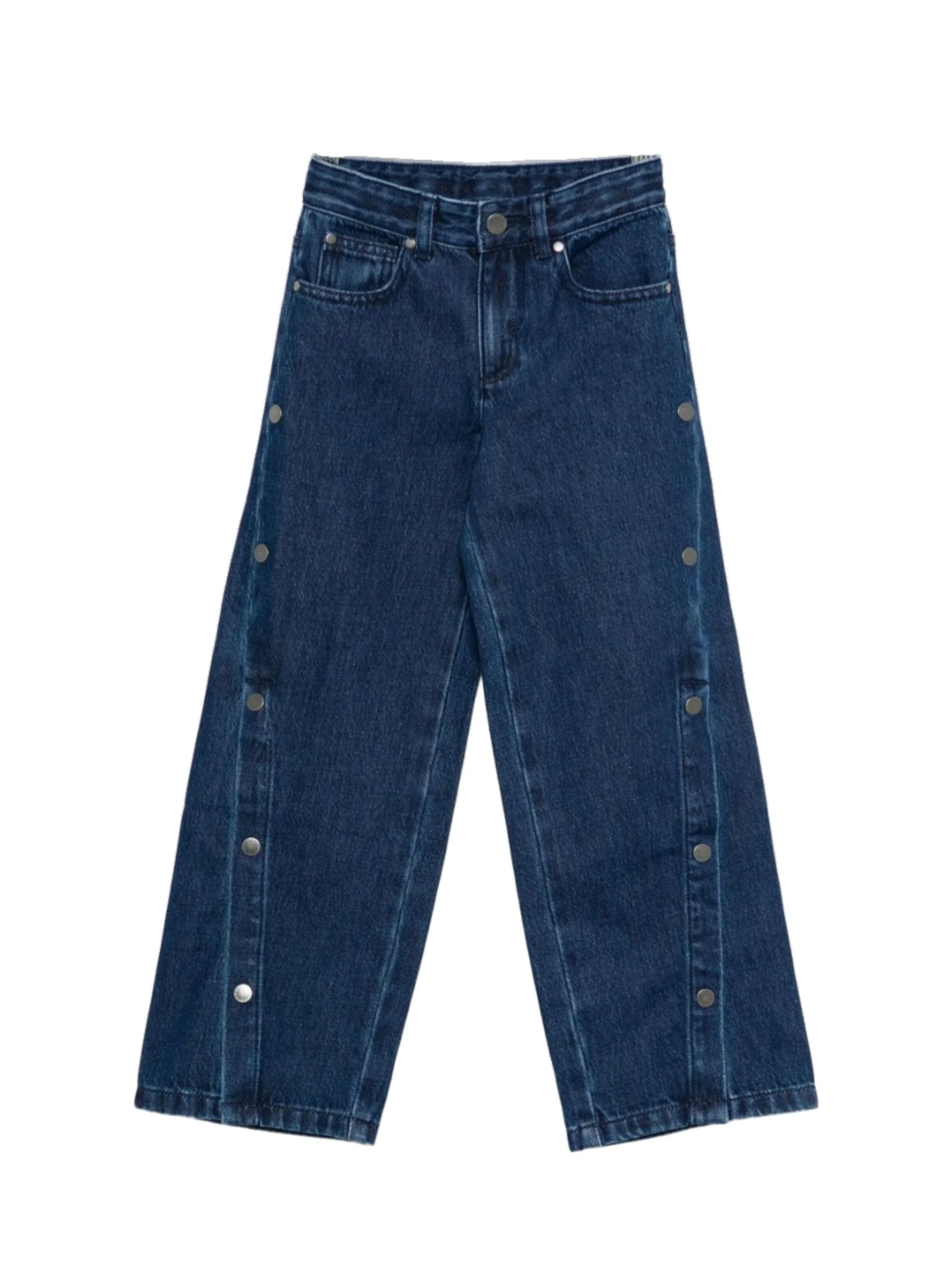 Jeans per bambina Stella McCartney Kids in denim con gamba ampia