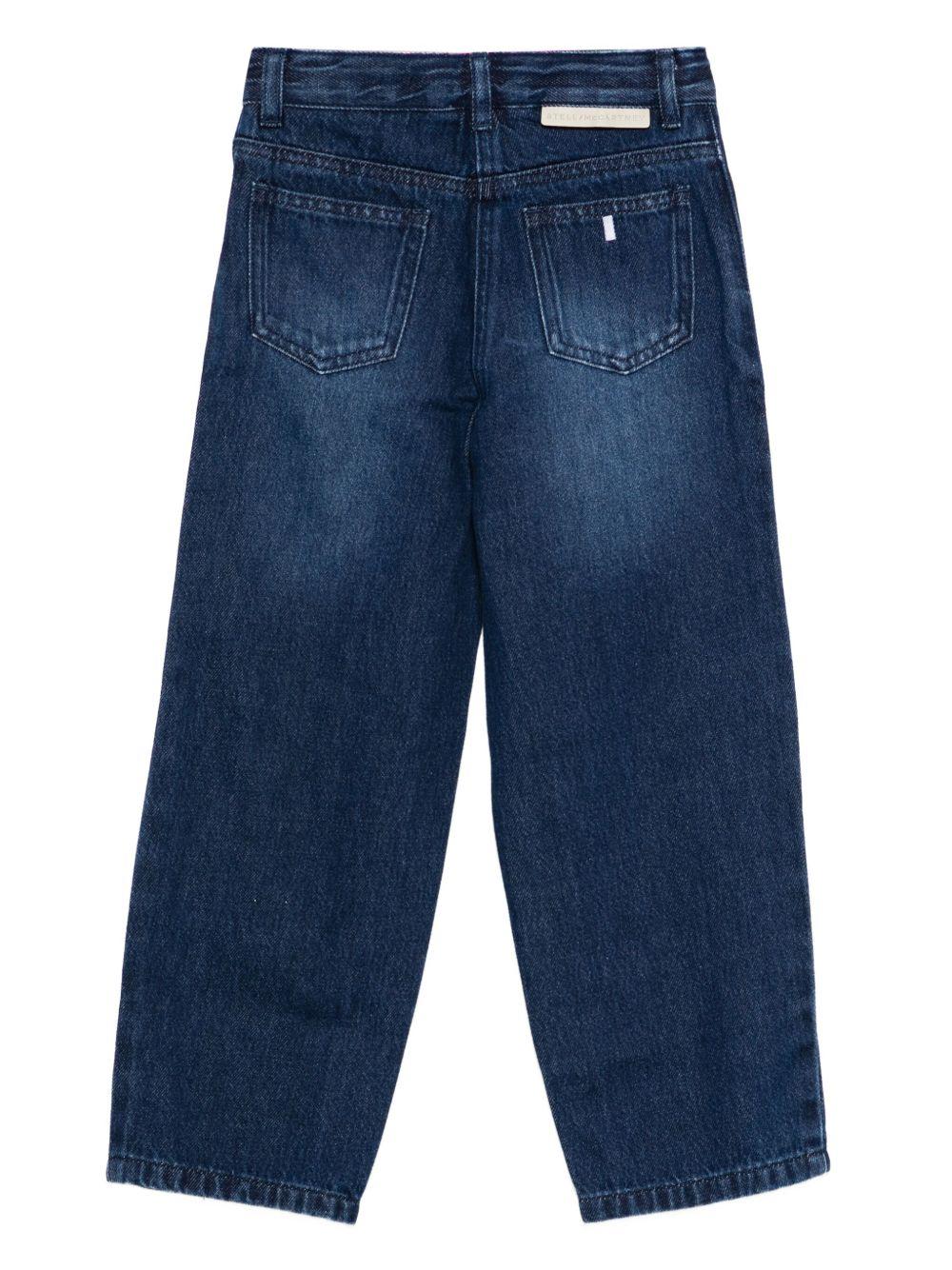 Jeans per bambina Stella McCartney Kids in denim con ricami - Image 3