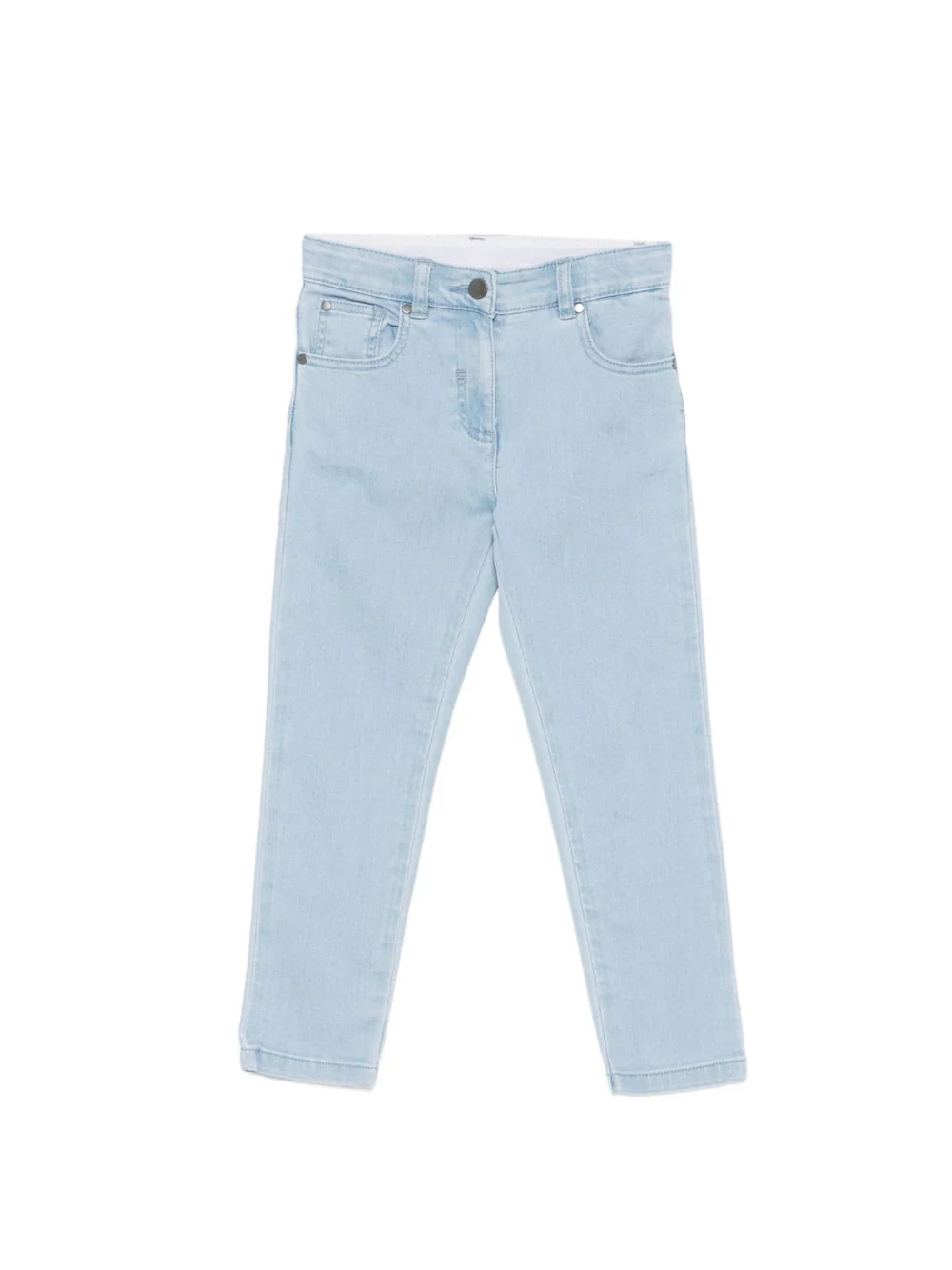 Jeans per bambina Stella McCartney Kids in denim con ricamo sulla tasca posteriore