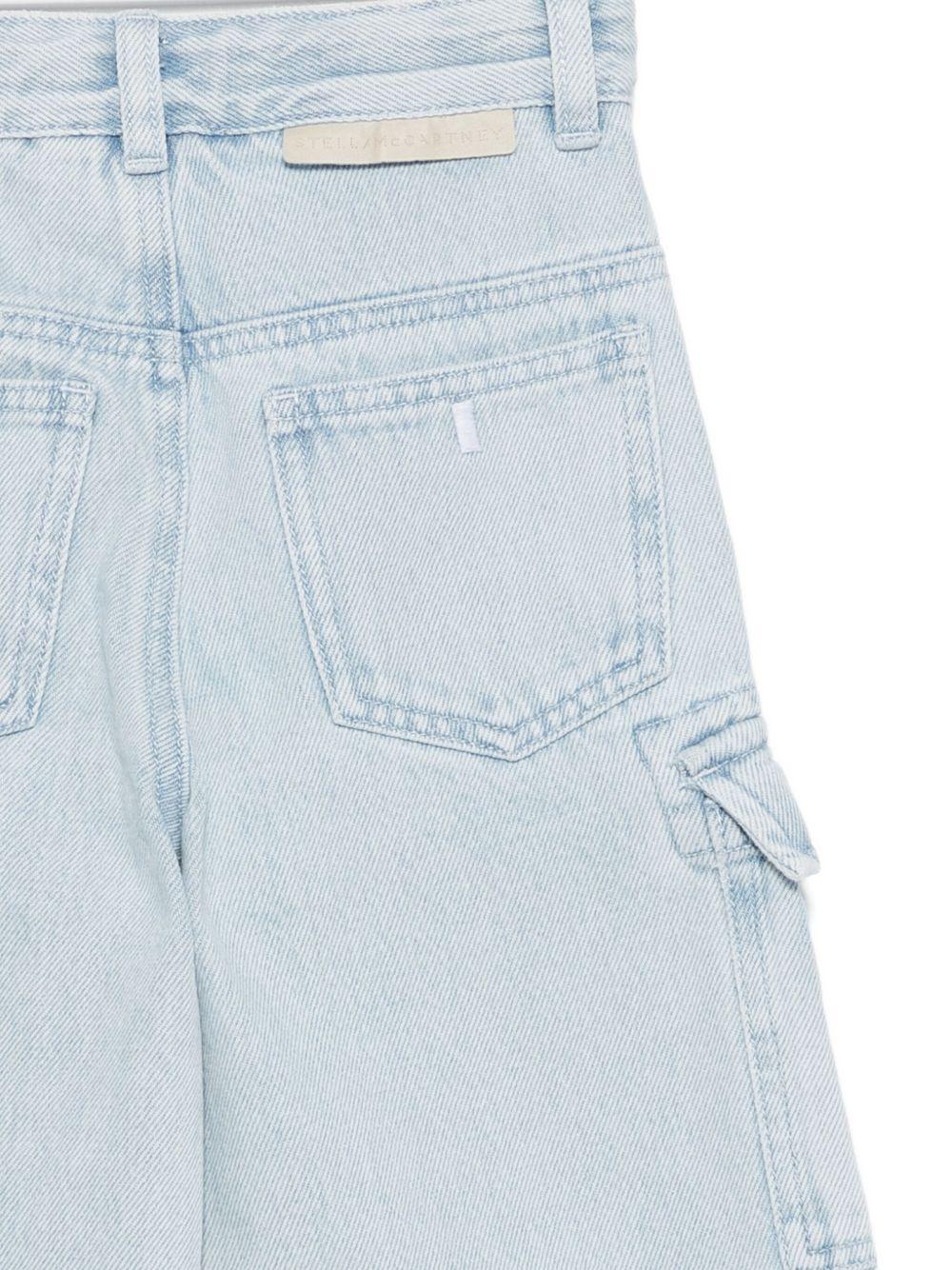 Jeans per bambina Stella McCartney Kids in denim con tasche cargo - Image 2
