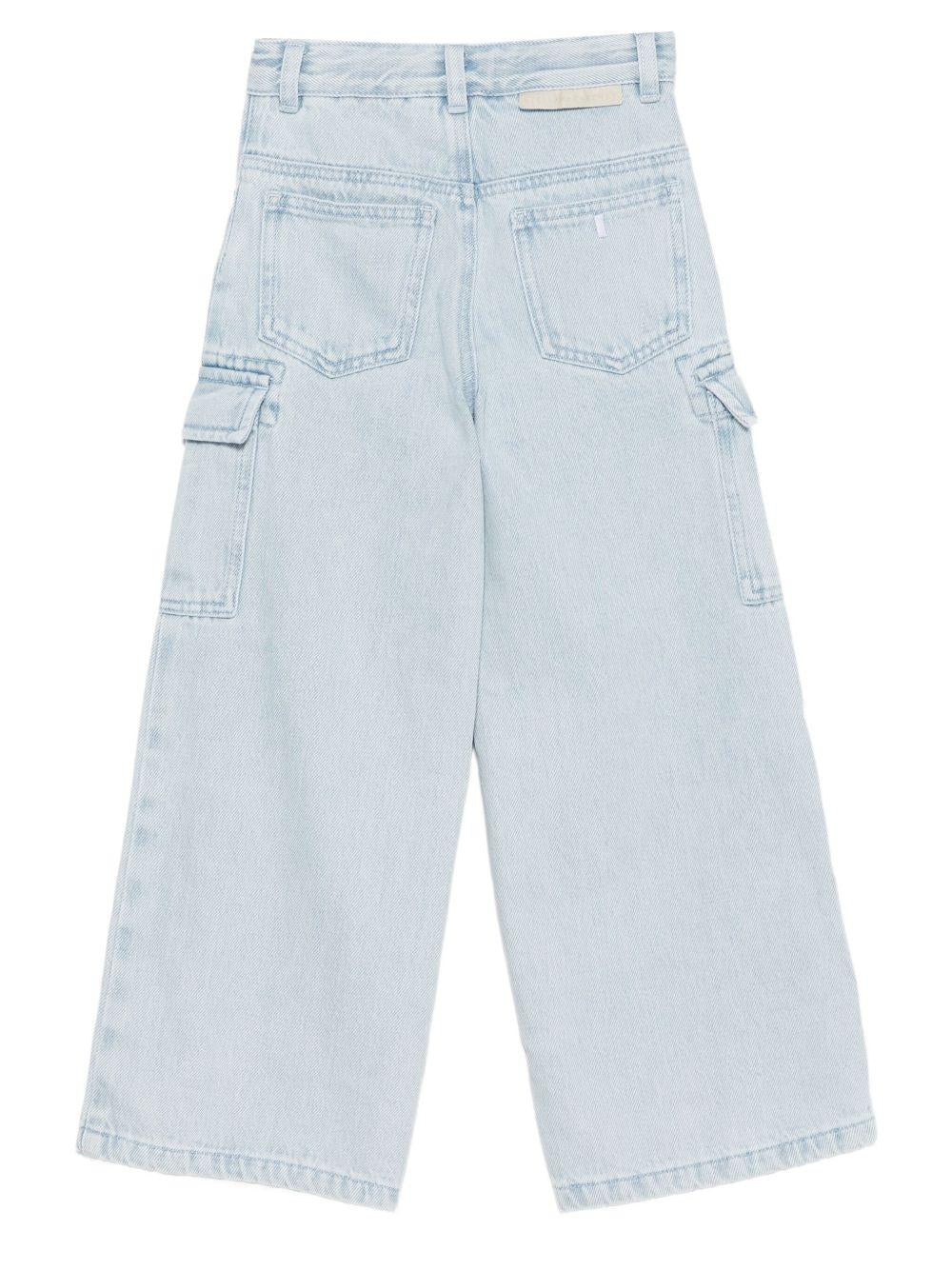 Jeans per bambina Stella McCartney Kids in denim con tasche cargo - Image 3