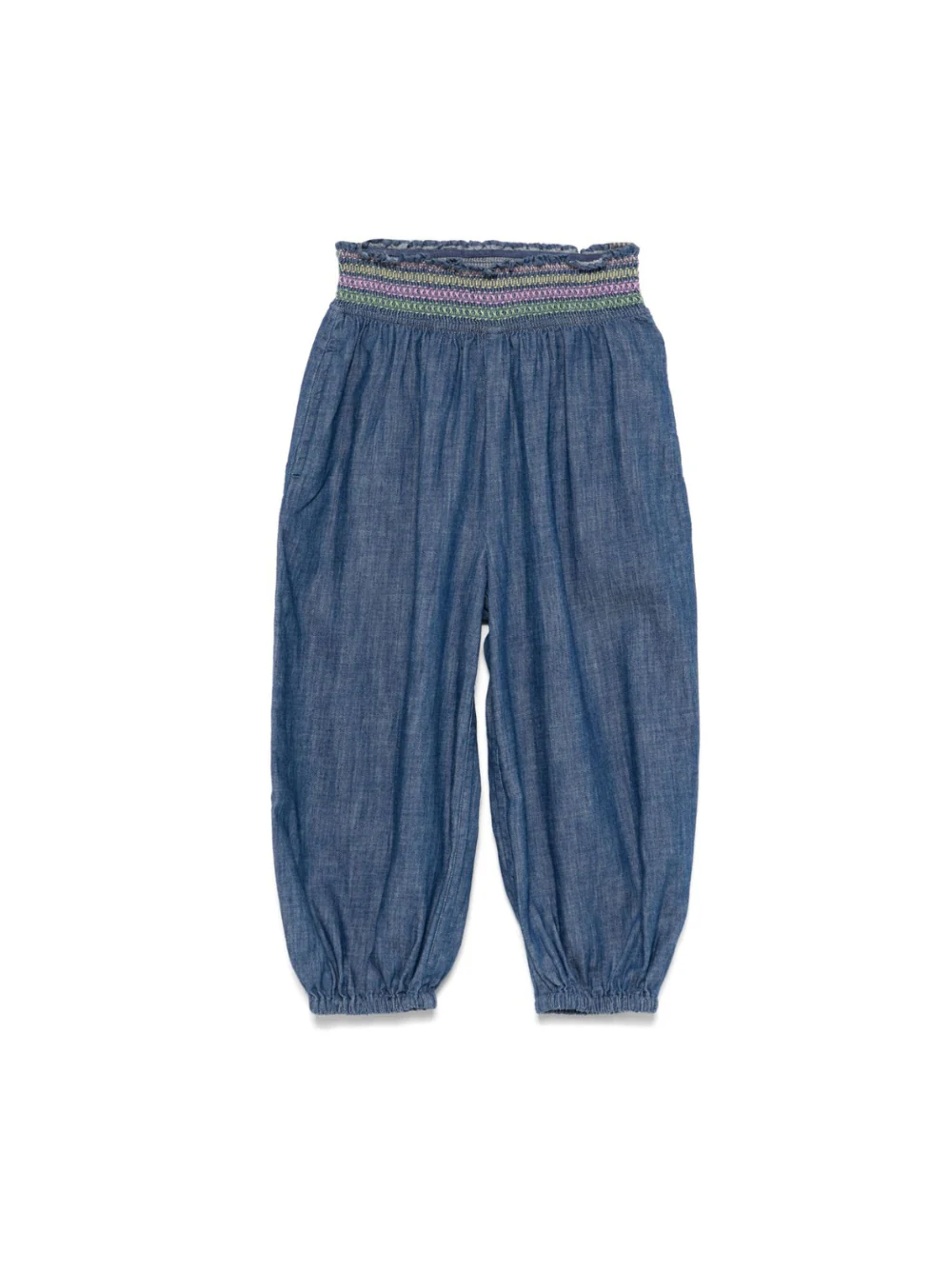 Jeans per bambina Zimmermann Kids in denim con elastico in vita
