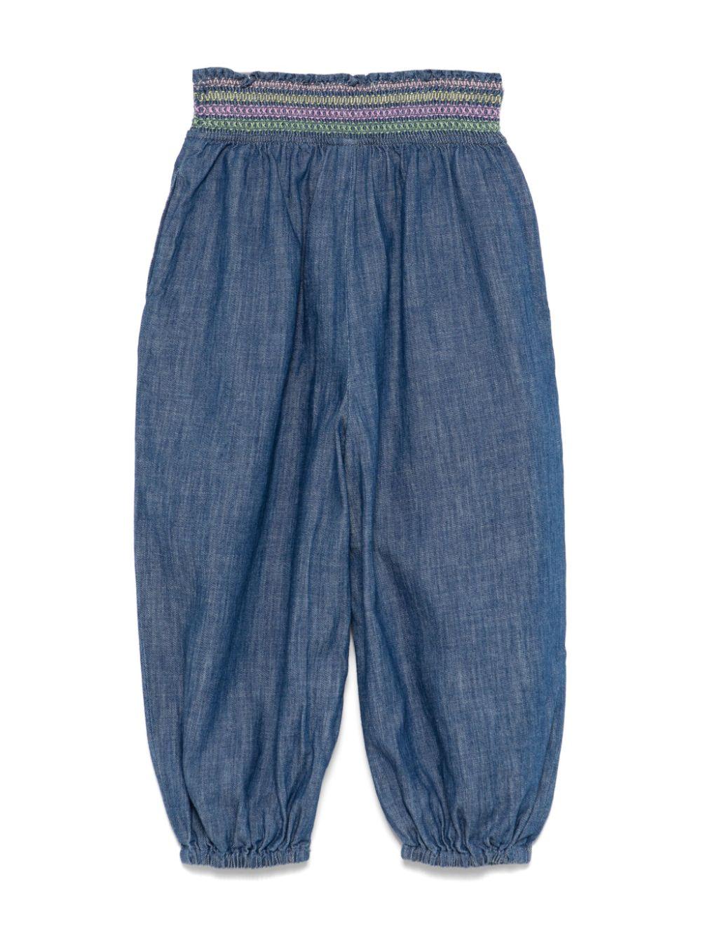 Jeans per bambina Zimmermann Kids in denim con elastico in vita - Image 2