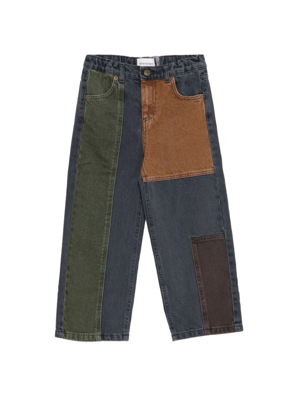 Jeans per bambino Bobo Choses denim con design color-block