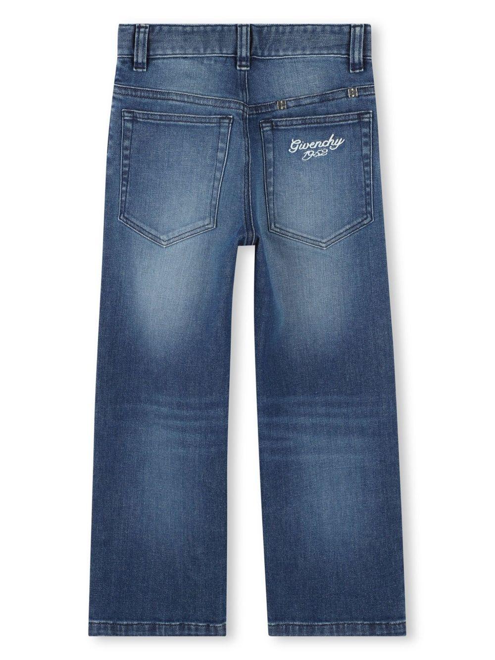 Jeans per bambino Givenchy Kids denim con effetto schiarito - Image 2