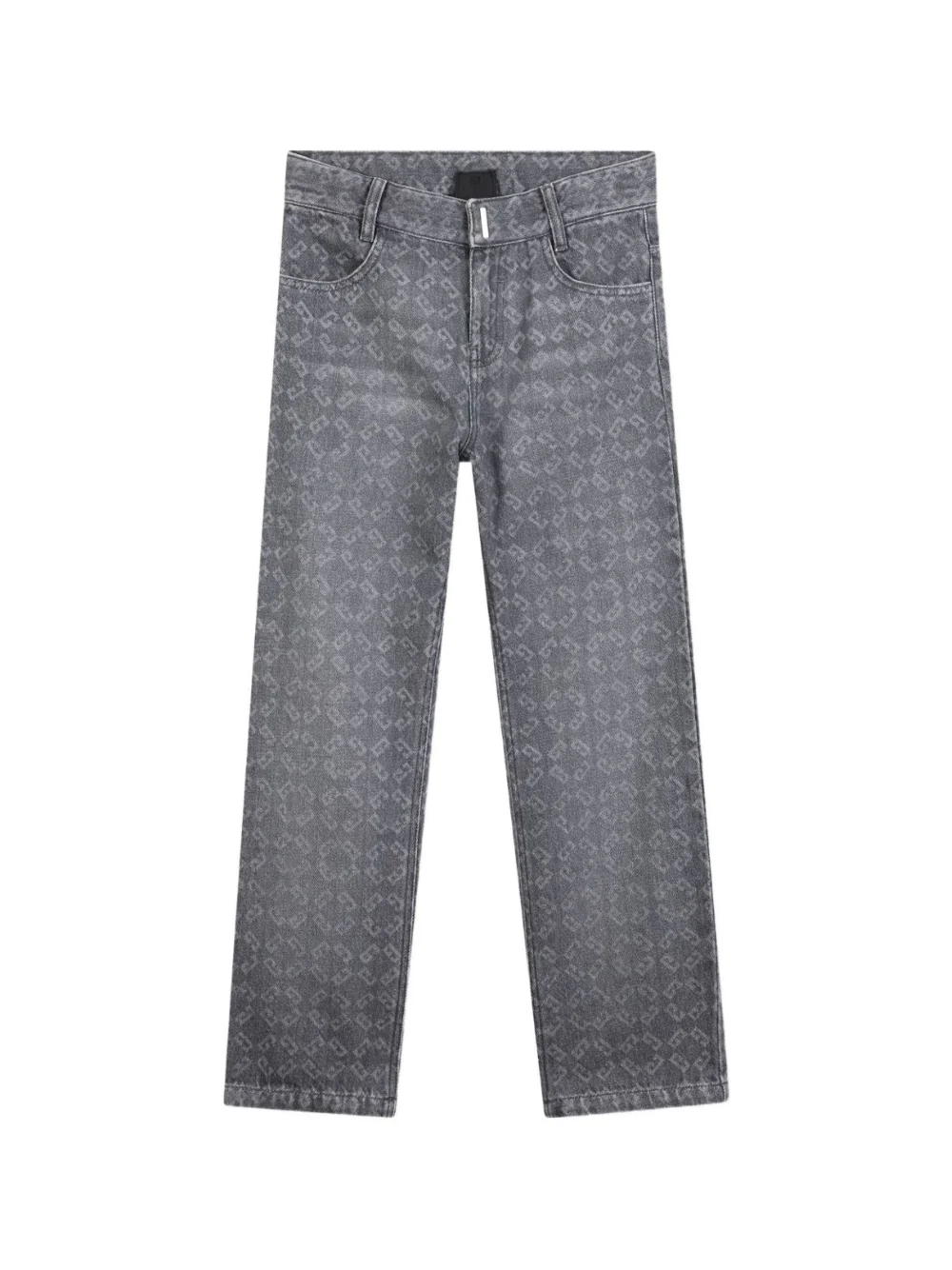 Jeans per bambino Givenchy Kids grigi con logo all-over