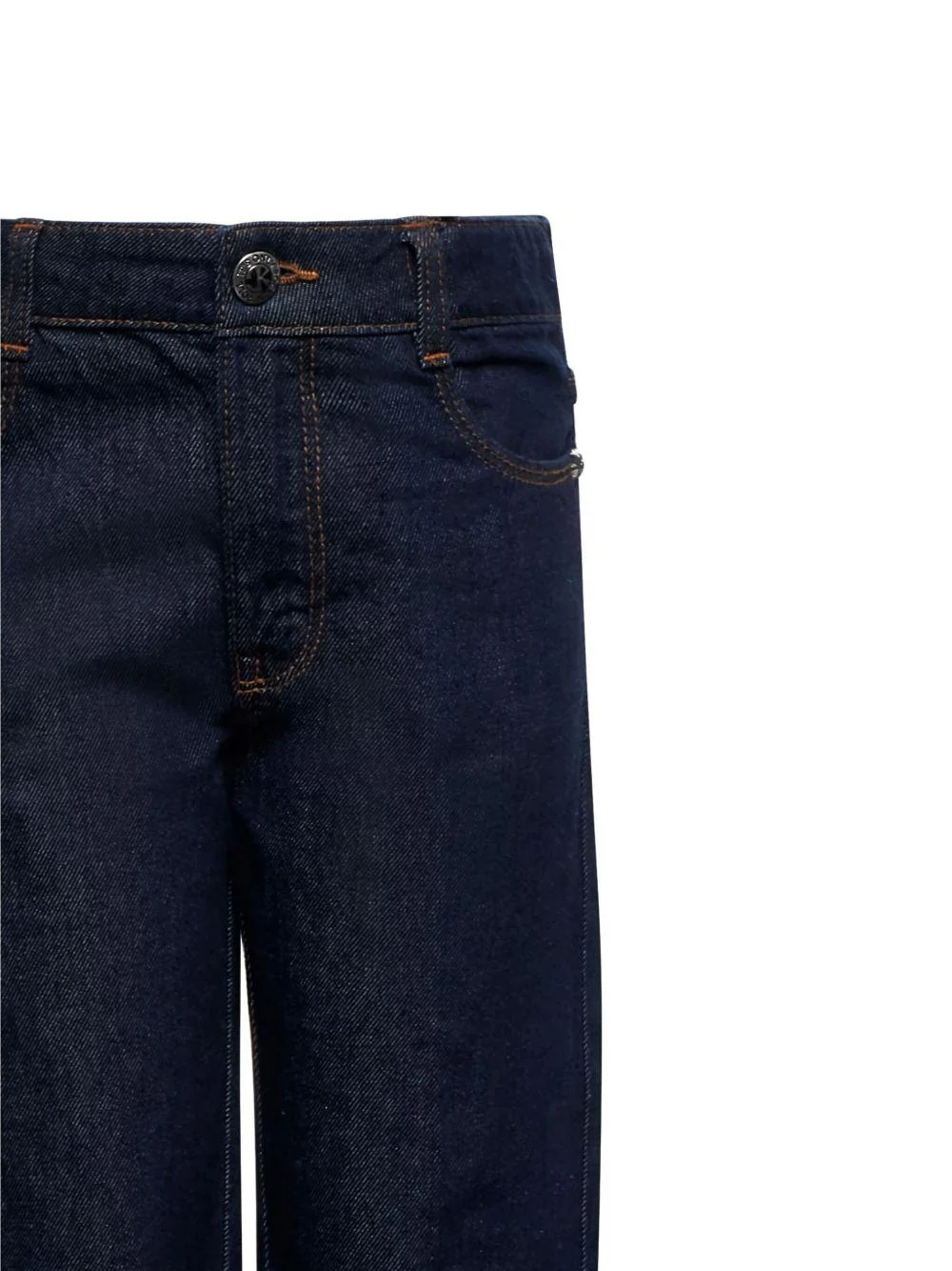 Jeans per bambino John Richmond Junior blu in denim con risvolto - Image 2