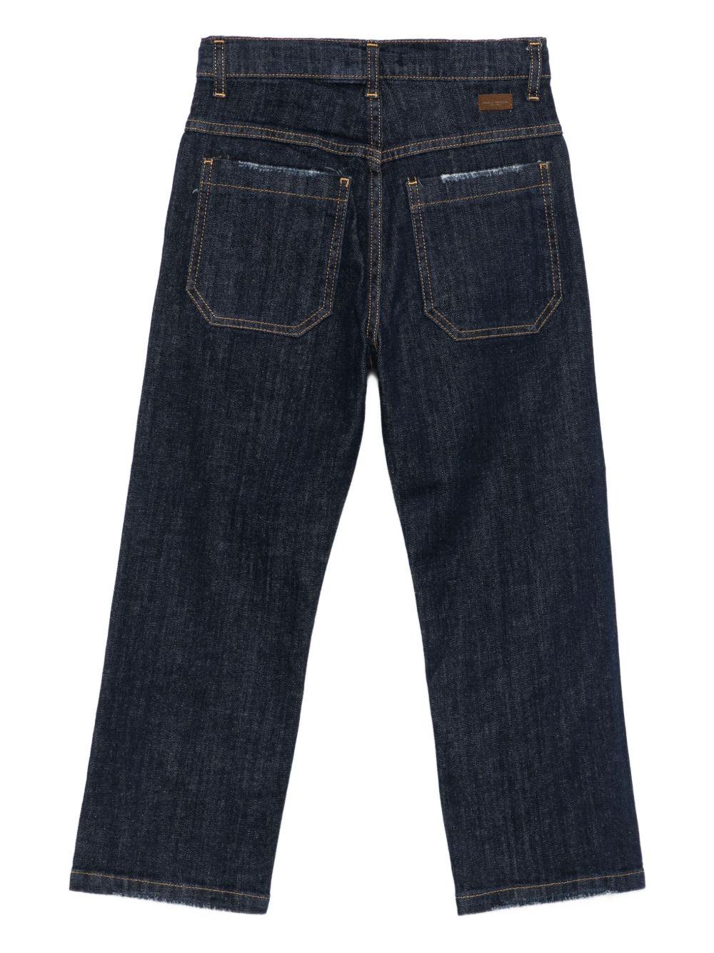 Jeans per bambino Paolo Pecora Kids blu con design cinque tasche - Image 2