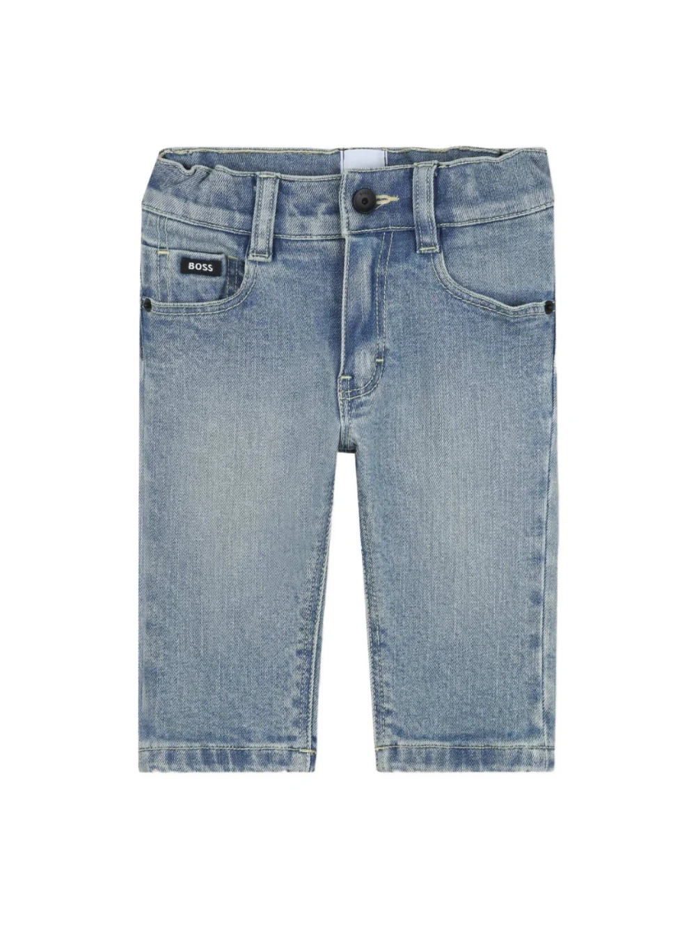 Jeans per neonato BOSS Kids denim con applicazione logo