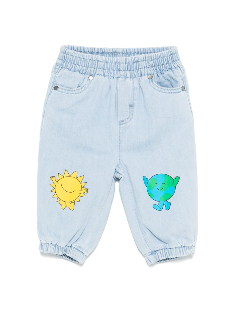 Jeans per neonato Stella McCartney Kids Earth Friends azzurro