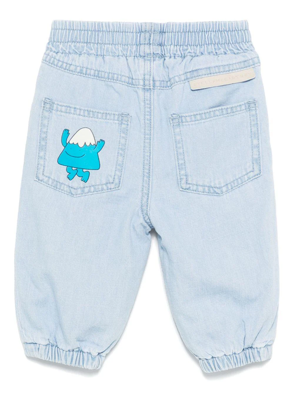 Jeans per neonato Stella McCartney Kids Earth Friends azzurro - Image 2