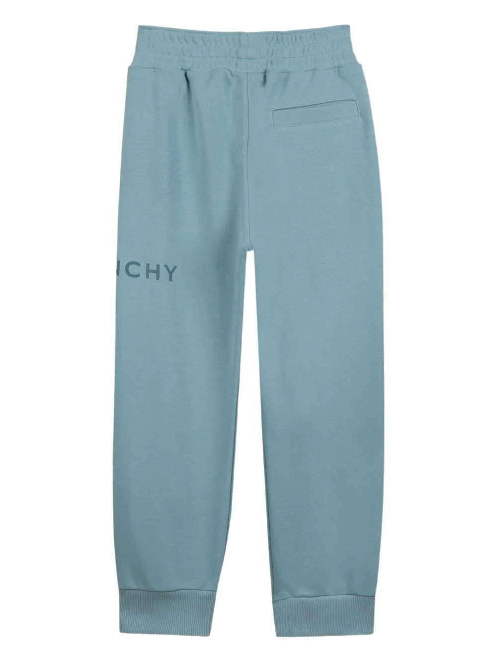 Joggers per bambino Givenchy Kids azzurro con logo sulla gamba - Image 2