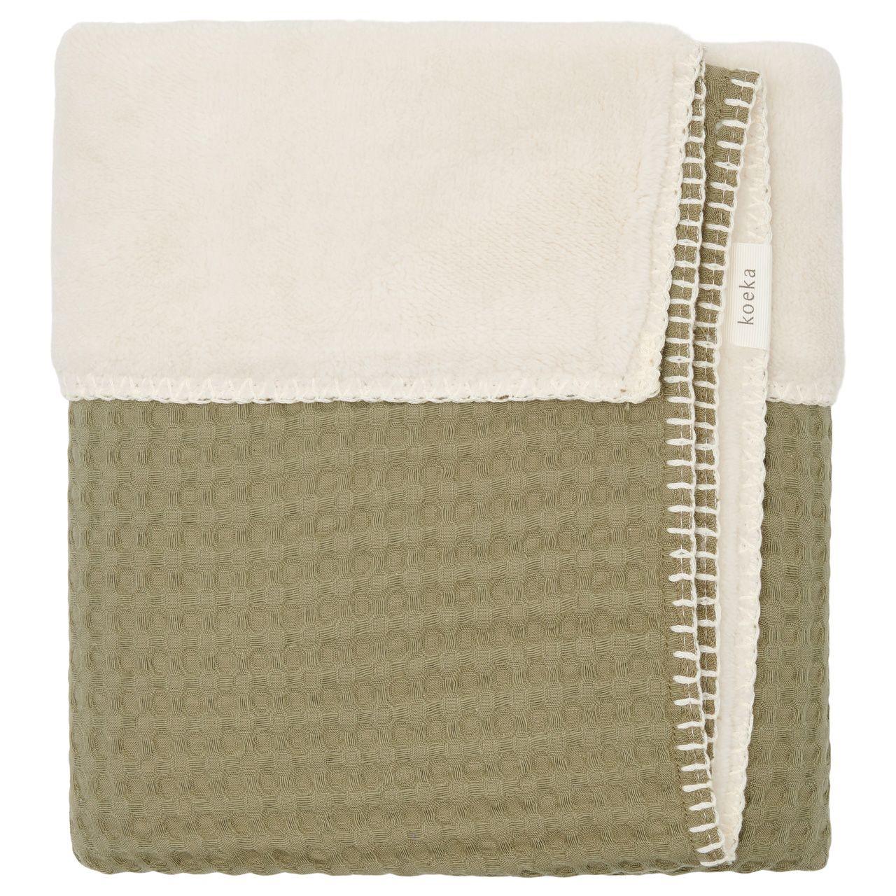 Coperta per culla Teddy Oslo naturale/ciottolo verde - Image 2