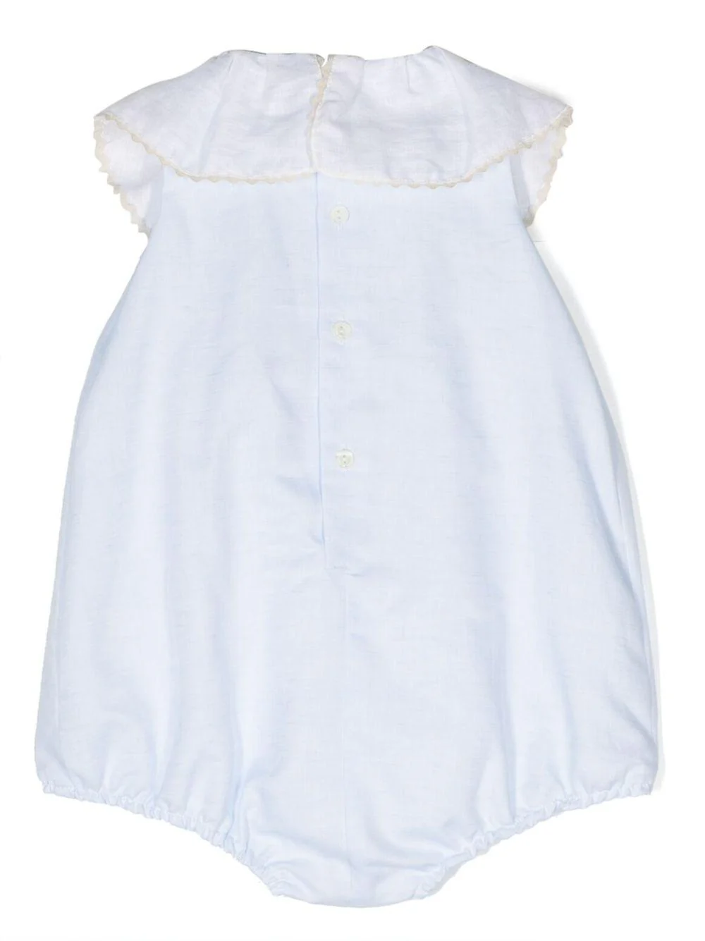 Tutina per neonata La Stupenderia azzurro con colletto ampio - Image 2