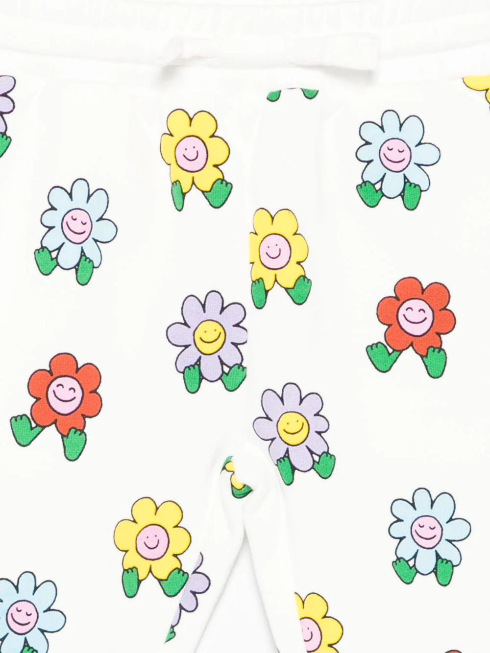 Leggings per neonata Stella McCartney Kids bianco a fiori - Image 2