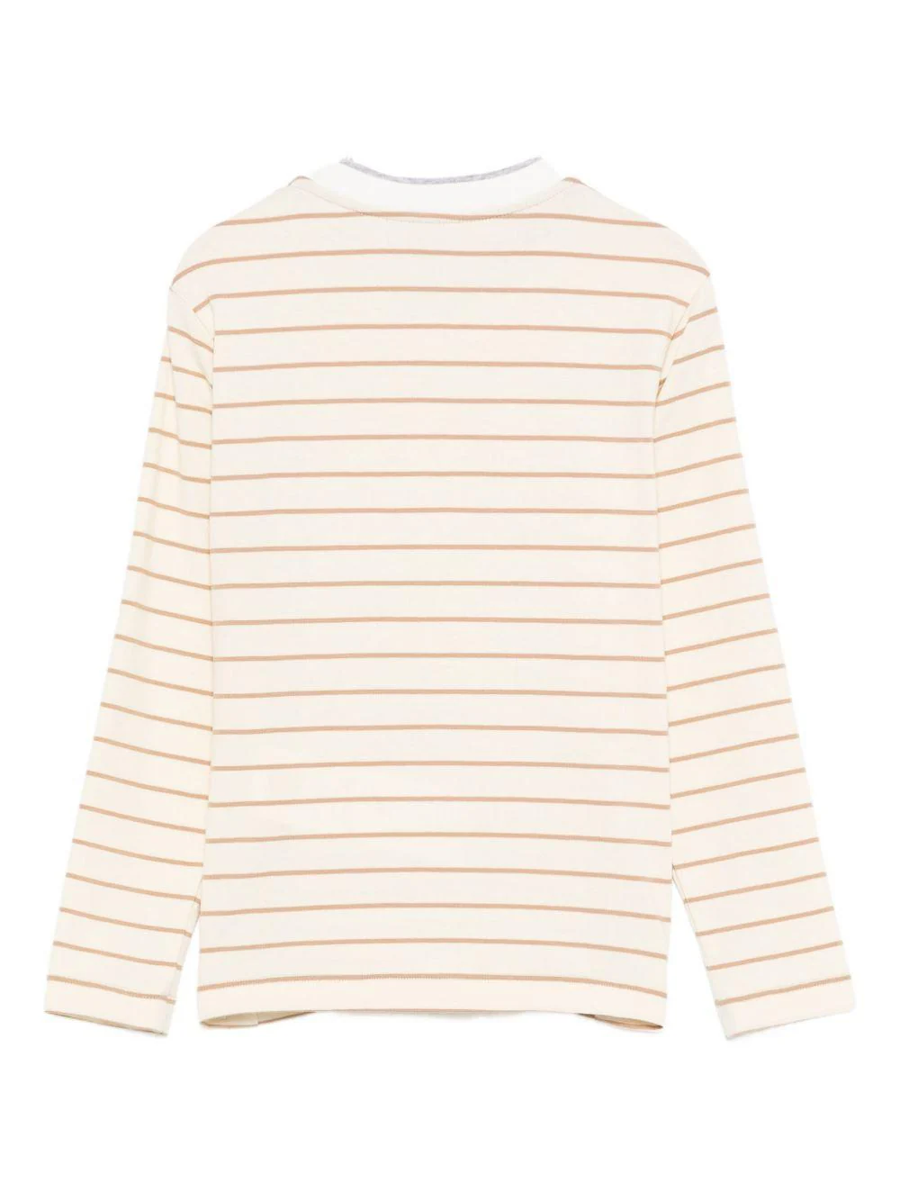 Maglia per bambino Eleventy Kids beige con motivo a righe - Image 2