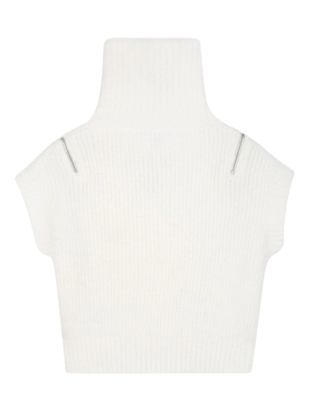 Maglione per bambina Dkny Kids bianco con collo alto - Image 2