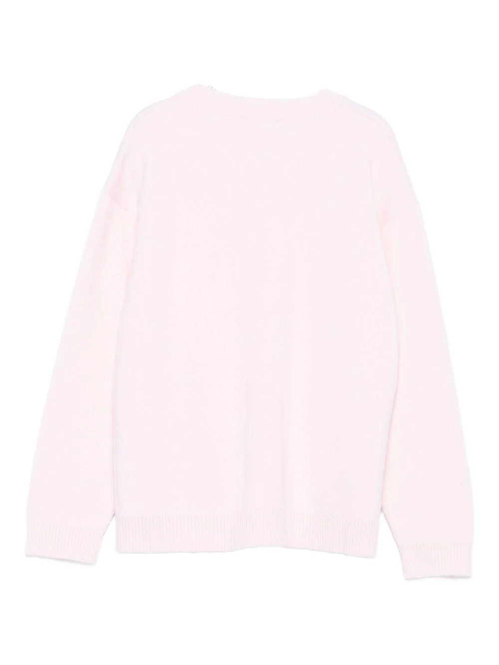 Maglione per bambina Fendi Kids rosa in lana con logo - Image 3