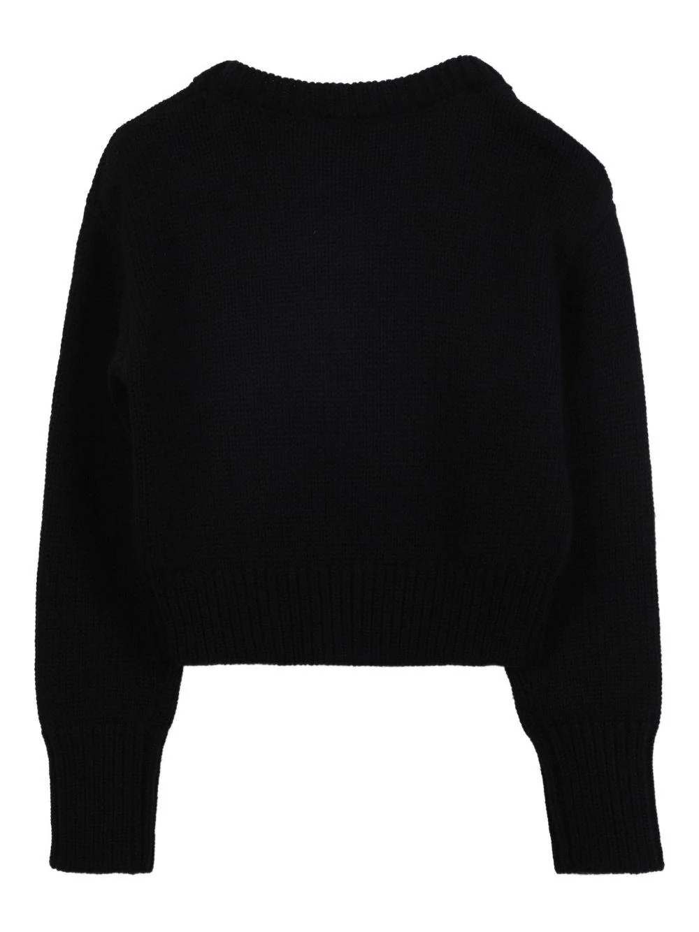 Maglione per bambina Marc Jacobs Kids nero con decorazione con perline - Image 2