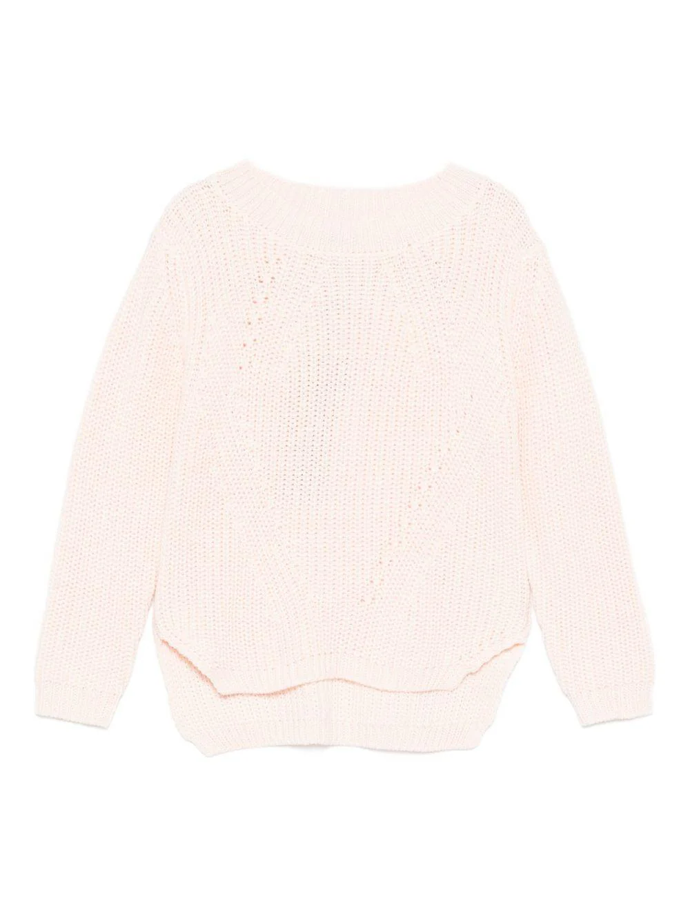 Maglione per bambina Molo rosa a maglia testurizzata