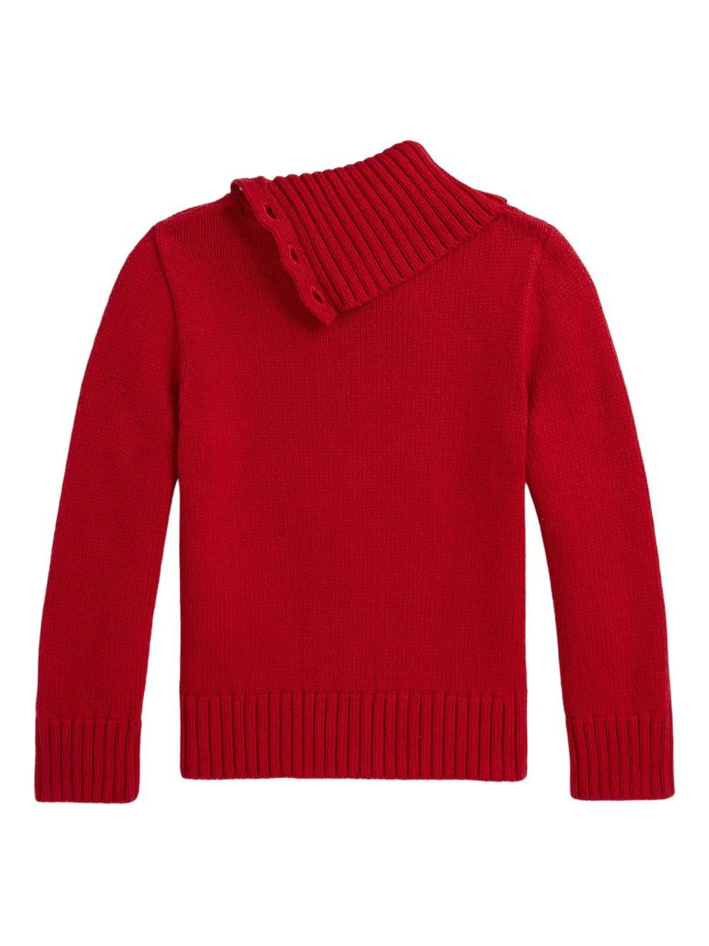 Maglione per bambina Polo Ralph Lauren Kids rosso con motivo con cane scozzese - Image 2
