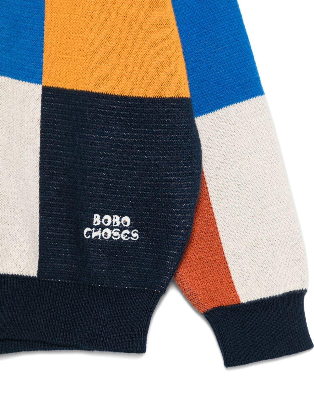 Maglione per bambino Bobo Choses multicolore con logo sul davanti - Image 2