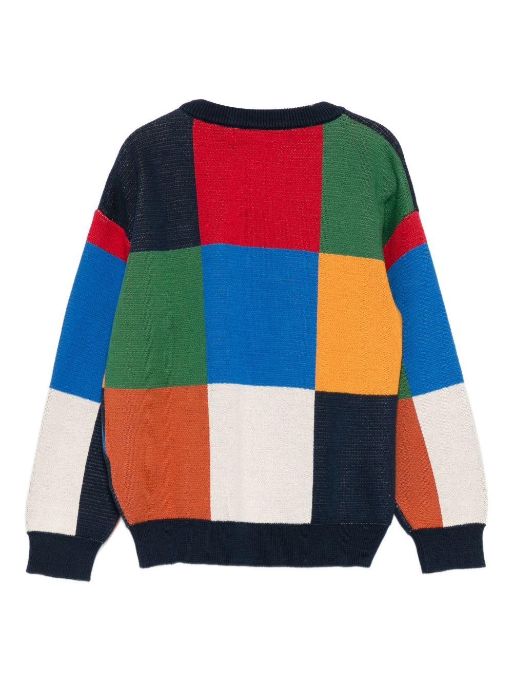 Maglione per bambino Bobo Choses multicolore con logo sul davanti - Image 3