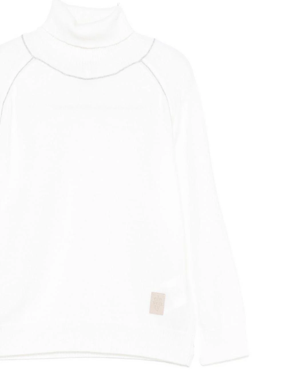 Maglione per bambino Eleventy Kids bianco con maniche raglan - Image 2