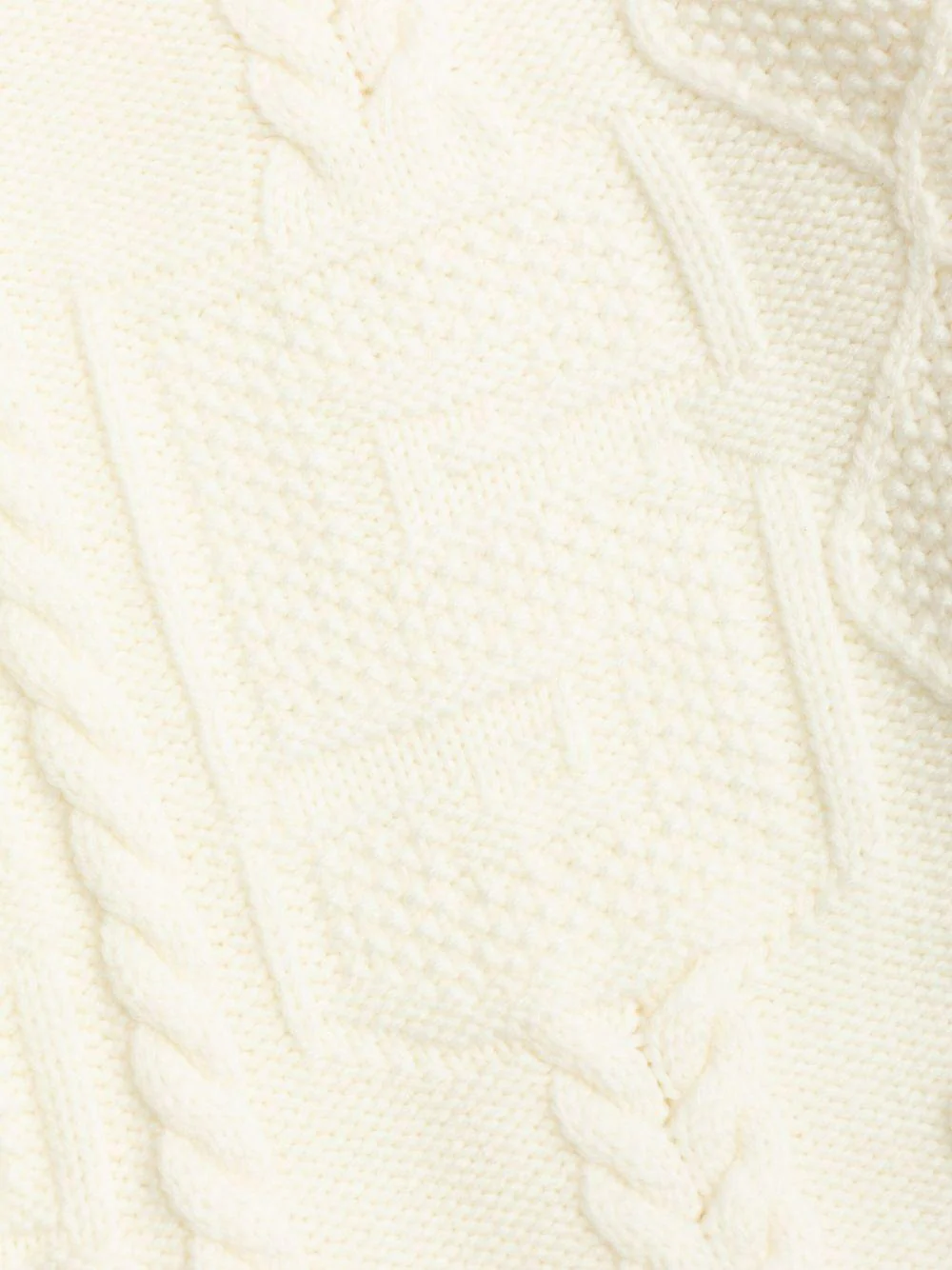 Maglione per bambino Fendi Kids bianco in maglia a trecce - Image 2