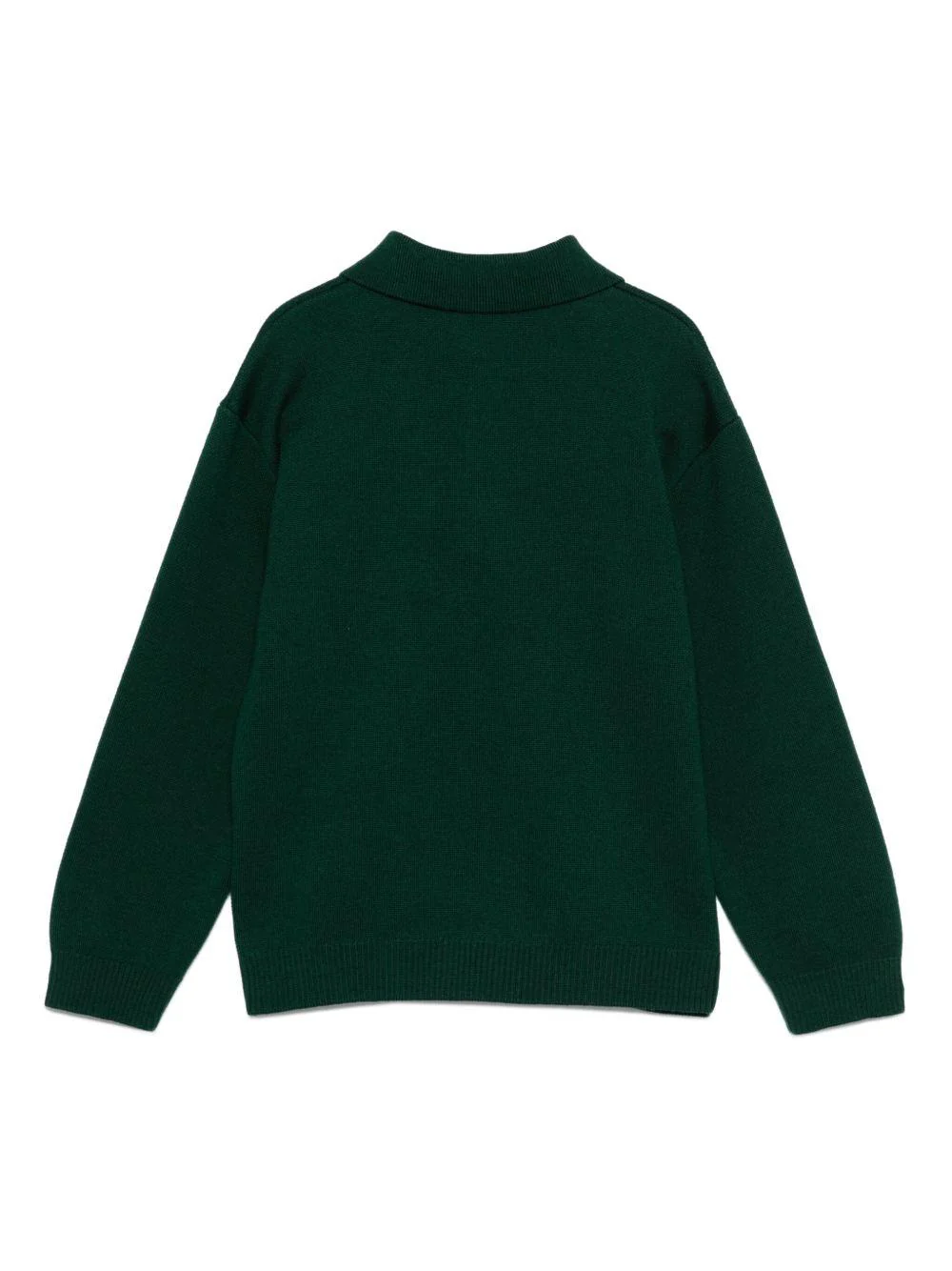 Maglione per bambino Fendi Kids verde con logo ricamato - Image 3