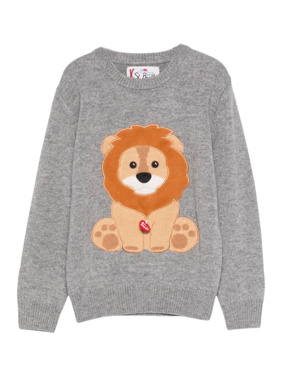 Maglione per bambino MC2 Saint Barth Kids nero con ricamo Grinch sul davanti - Image 4