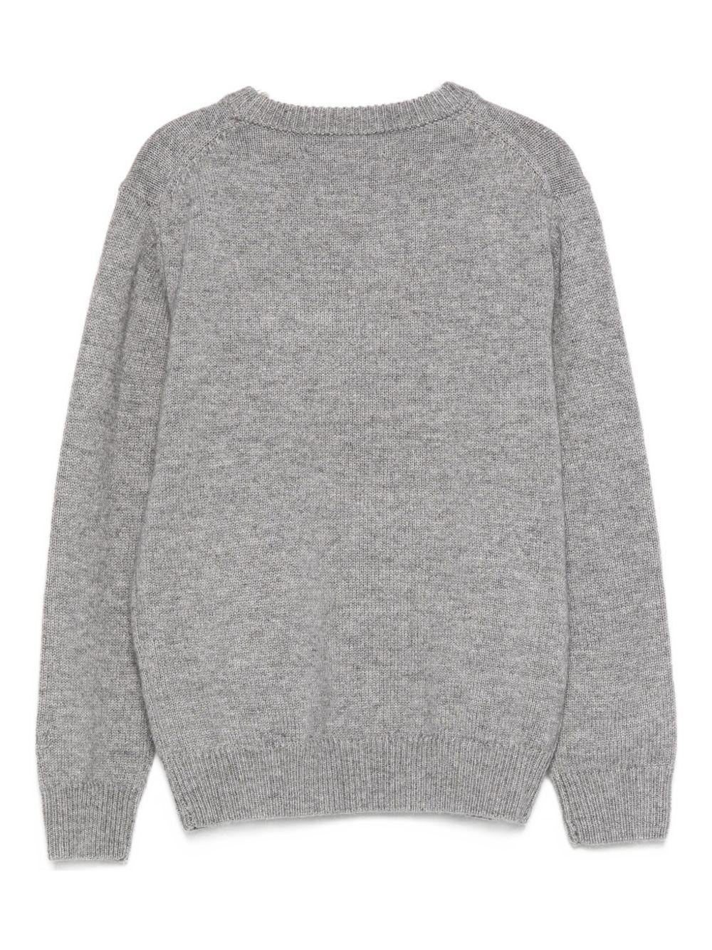 Maglione per bambino MC2 Saint Barth Kids nero con ricamo Grinch sul davanti - Image 5