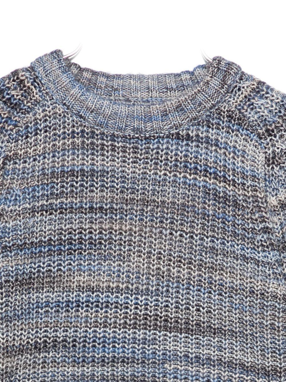 Maglione per bambino Molo grigio con motivo a strisce orizzontali - Image 2