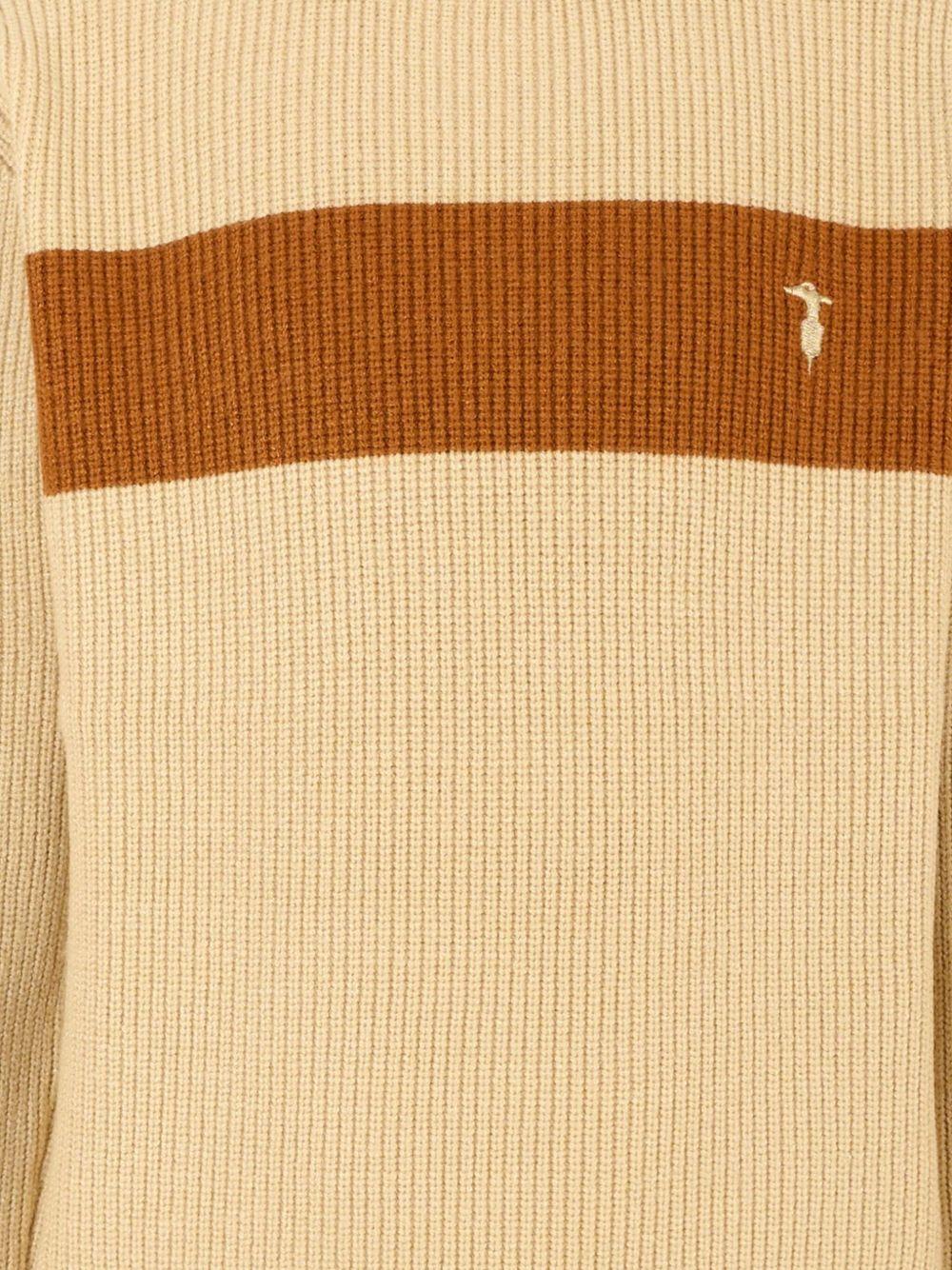 Maglione per bambino Trussardi Junior beige con decorazione sul davanti - Image 3