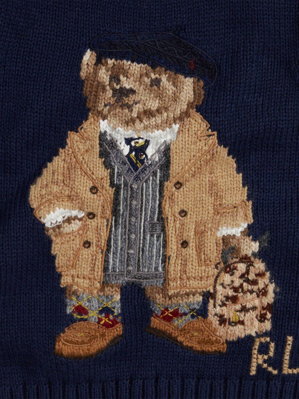 Maglione per neonato Polo Ralph Lauren Kids con motivo Polo Bear - Image 3