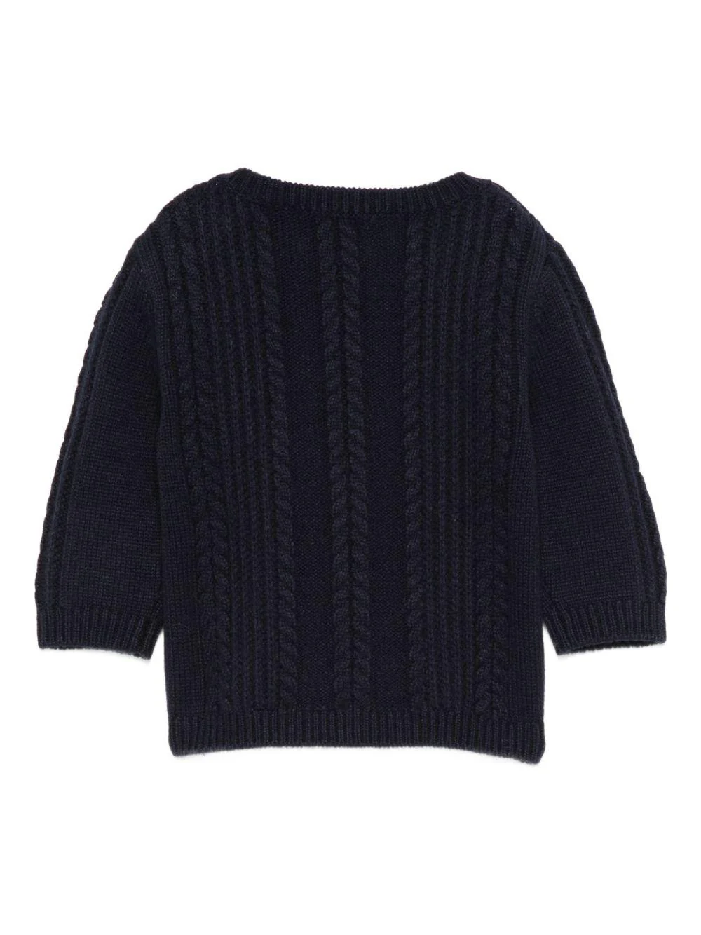 Maglione per neonato Tartine Et Chocolat blu con chiusura a bottoni - Image 3