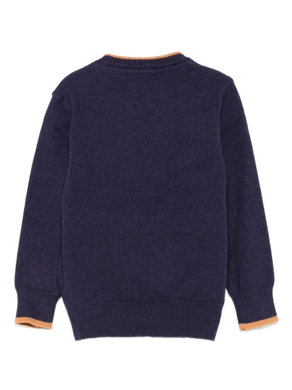 Maglione per neonato TRUSSARDI JUNIOR blu con dettaglio a righe - Image 3