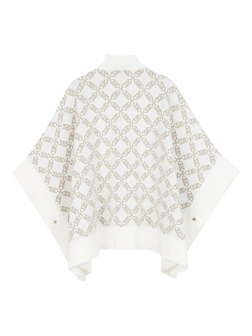 Mantella per bambina Michael Kors Kids bianco con motivo jacquard all-over - Image 2