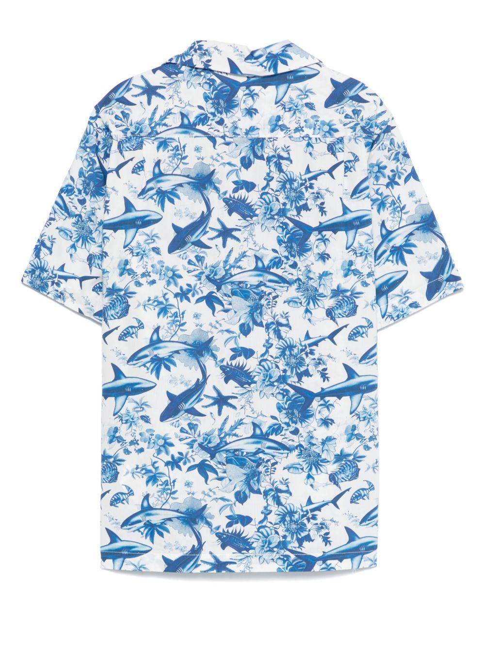 Camicia per bambino MC2 Saint Barth Kids Kalea bianco con stampa con motivo - Image 4