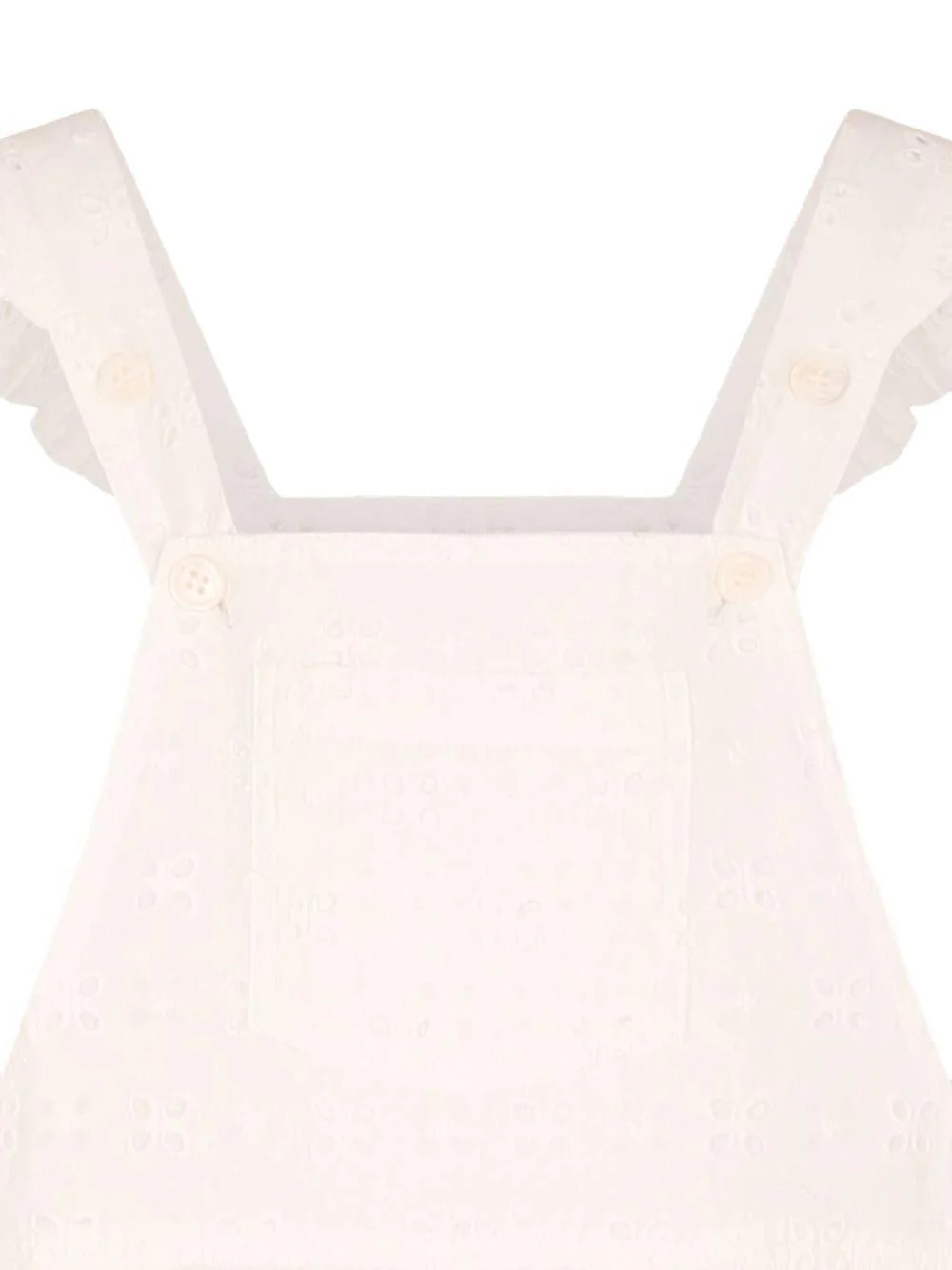Tuta intera per bambina MC2 Saint Barth Kids bianco a fiori con cut-out - Image 3
