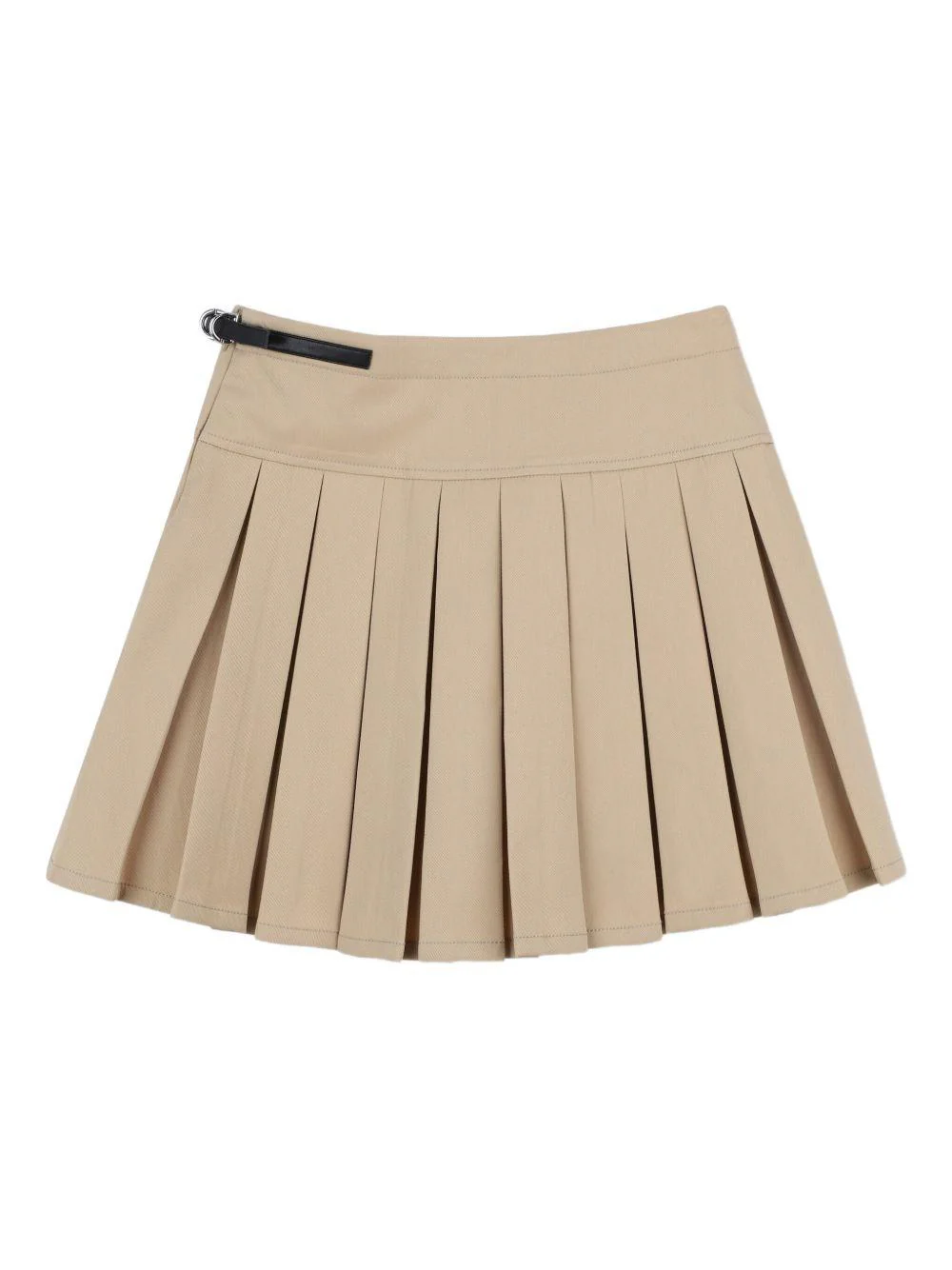 Minigonna per bambina Givenchy Kids beige con plissé - Image 2