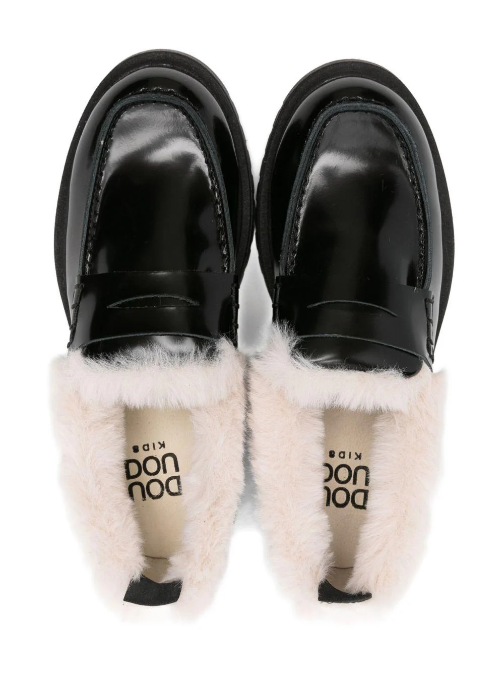 Mocassini per bambina Douuod Kids neri con design slip-on - Image 2