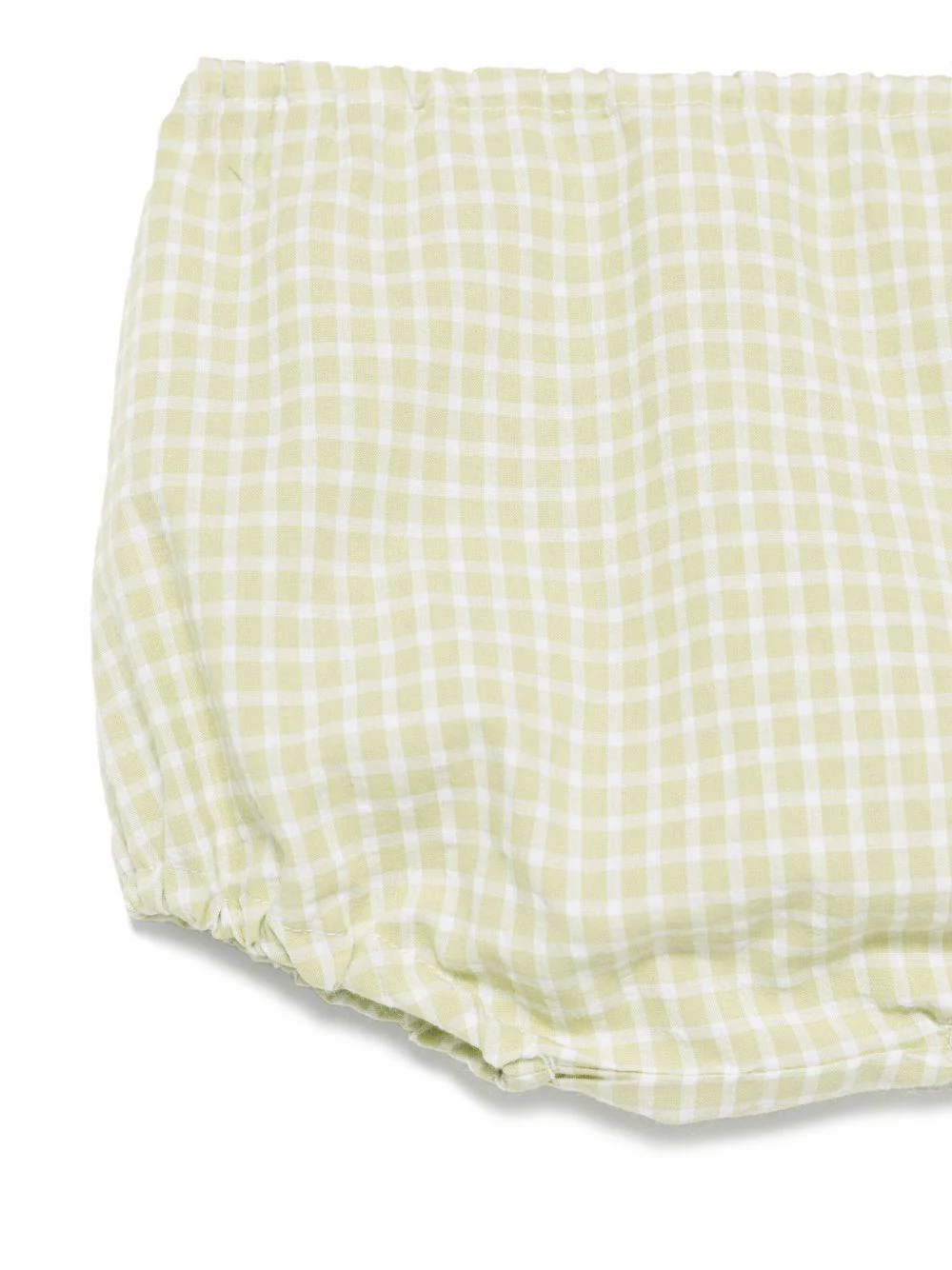 Pantaloncini per neonata Mariella Ferrari verde a quadri - Image 2