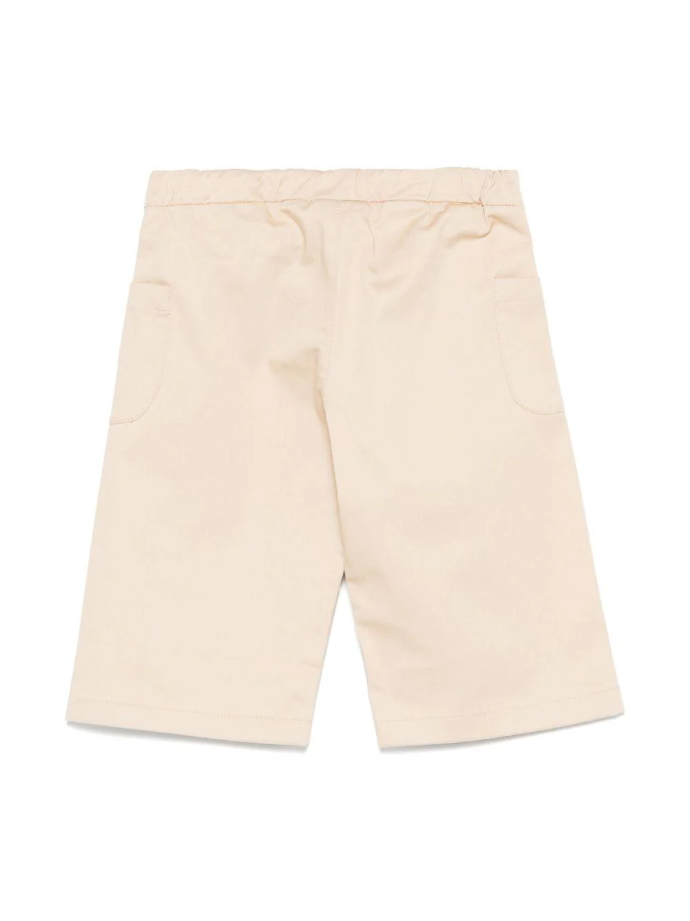 Pantalone baby in gabardina per neonato Fendi Kids beige con dettaglio elastico - Image 3