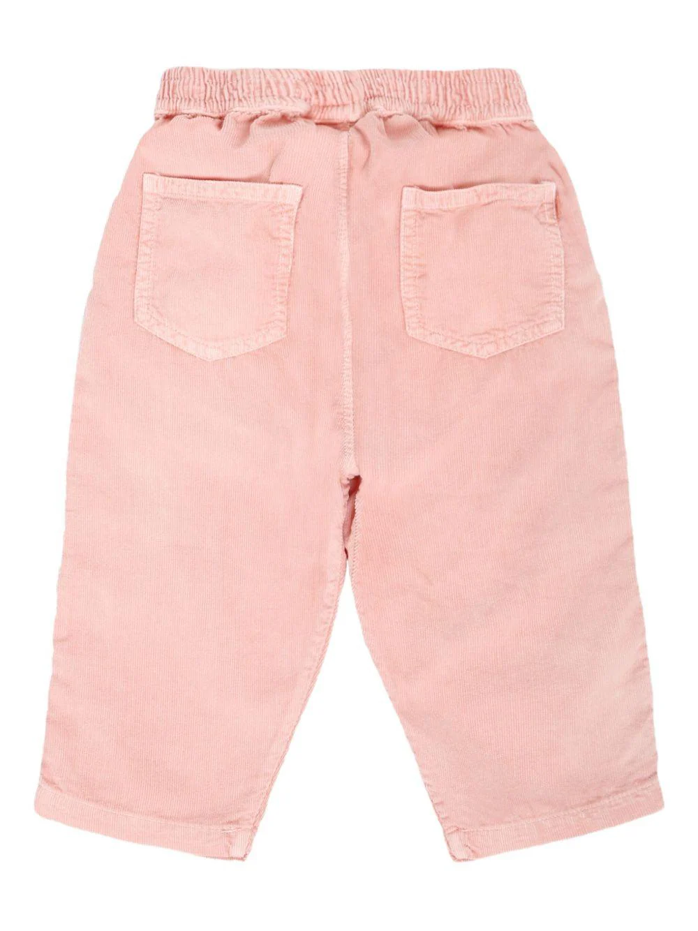Pantaloni a coste per neonata Molo rosa cipria con vita elasticizzata - Image 2