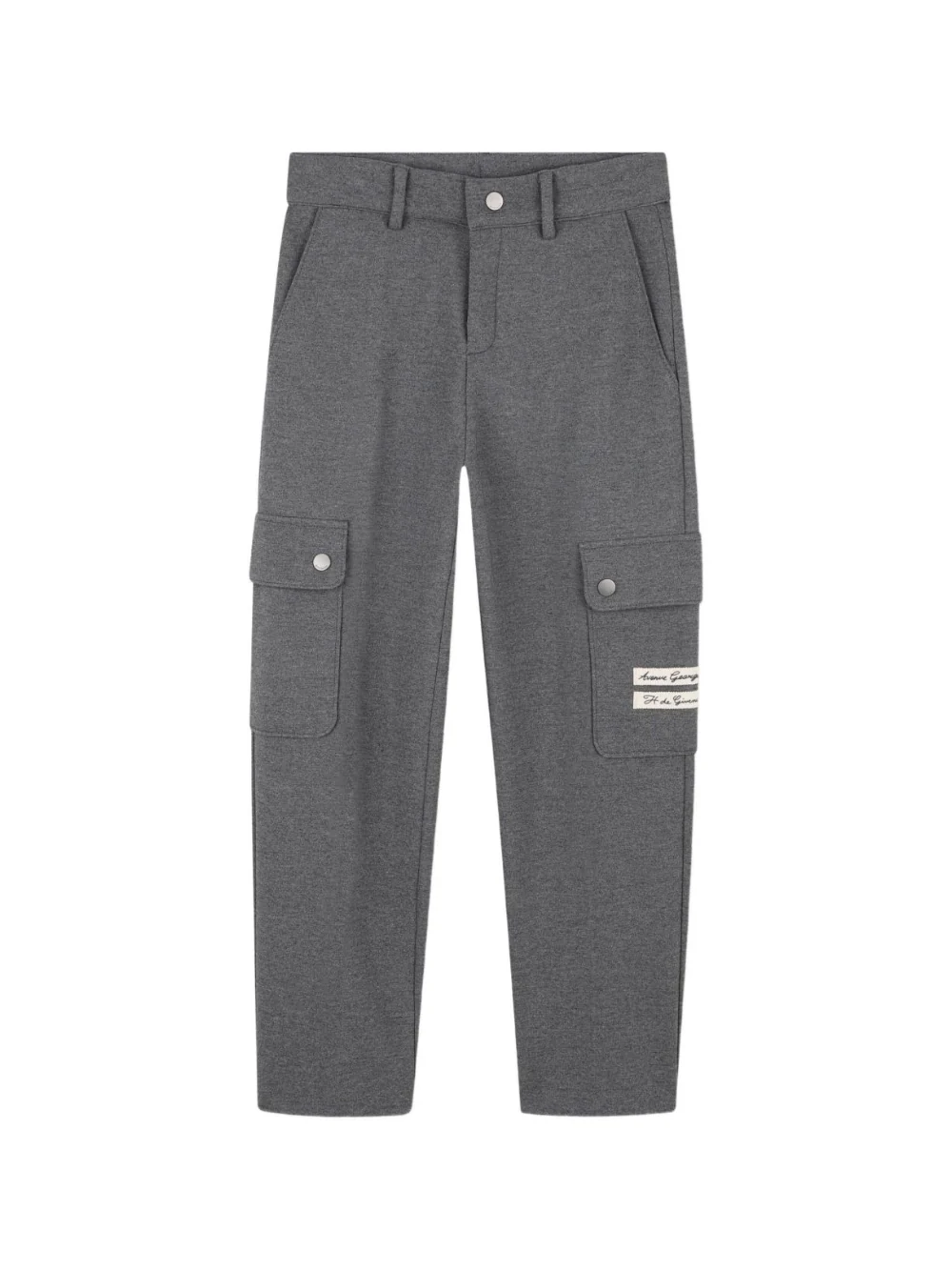 Pantaloni cargo per bambino Givenchy Kids grigi con effetto mélange